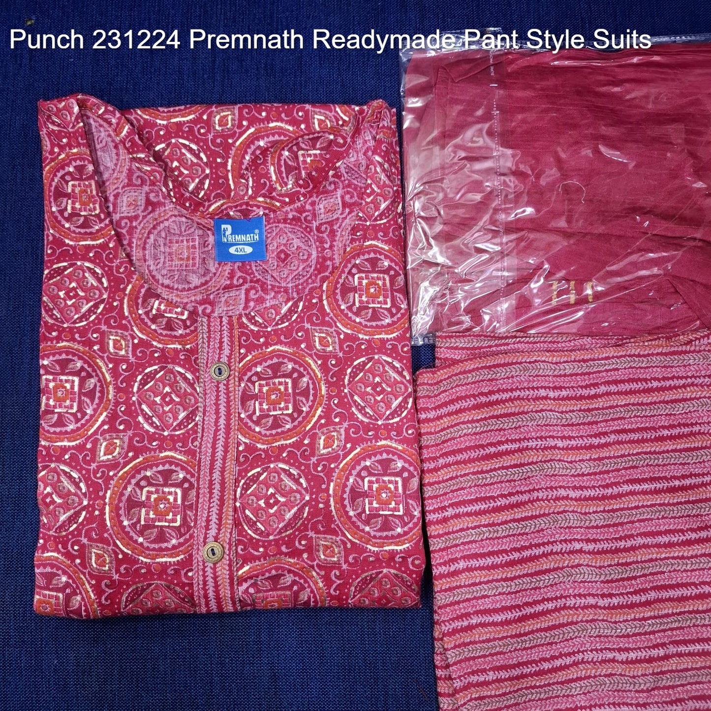 Punch 231224 Premnath Rayon Capsule Readymade Pant Style Suits Supplier Gujarat