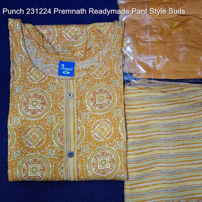 Punch 231224 Premnath Rayon Capsule Readymade Pant Style Suits Supplier Gujarat
