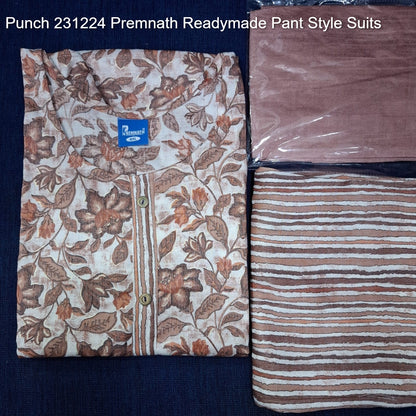 Punch 231224 Premnath Rayon Capsule Readymade Pant Style Suits Supplier Gujarat