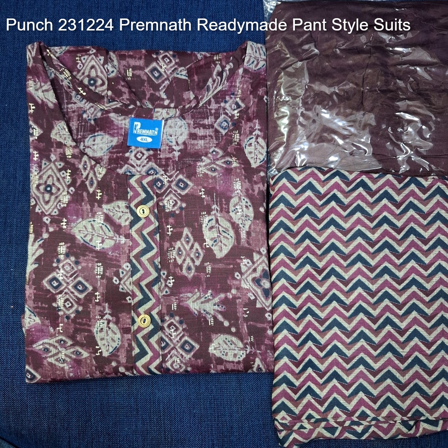 Punch 231224 Premnath Rayon Capsule Readymade Pant Style Suits Supplier Gujarat