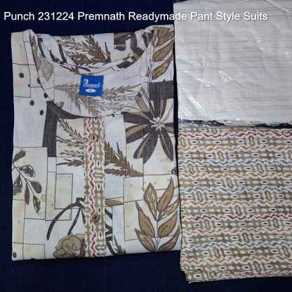 Punch 231224 Premnath Rayon Capsule Readymade Pant Style Suits Supplier Gujarat