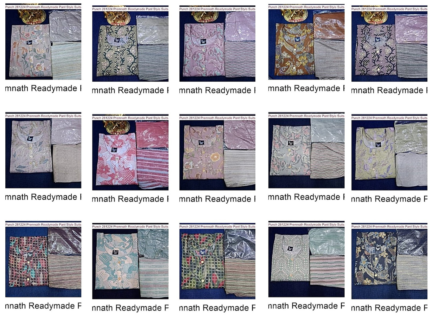 Punch 281224 Premnath Rayon Capsule Readymade Pant Style Suits Manufacturer