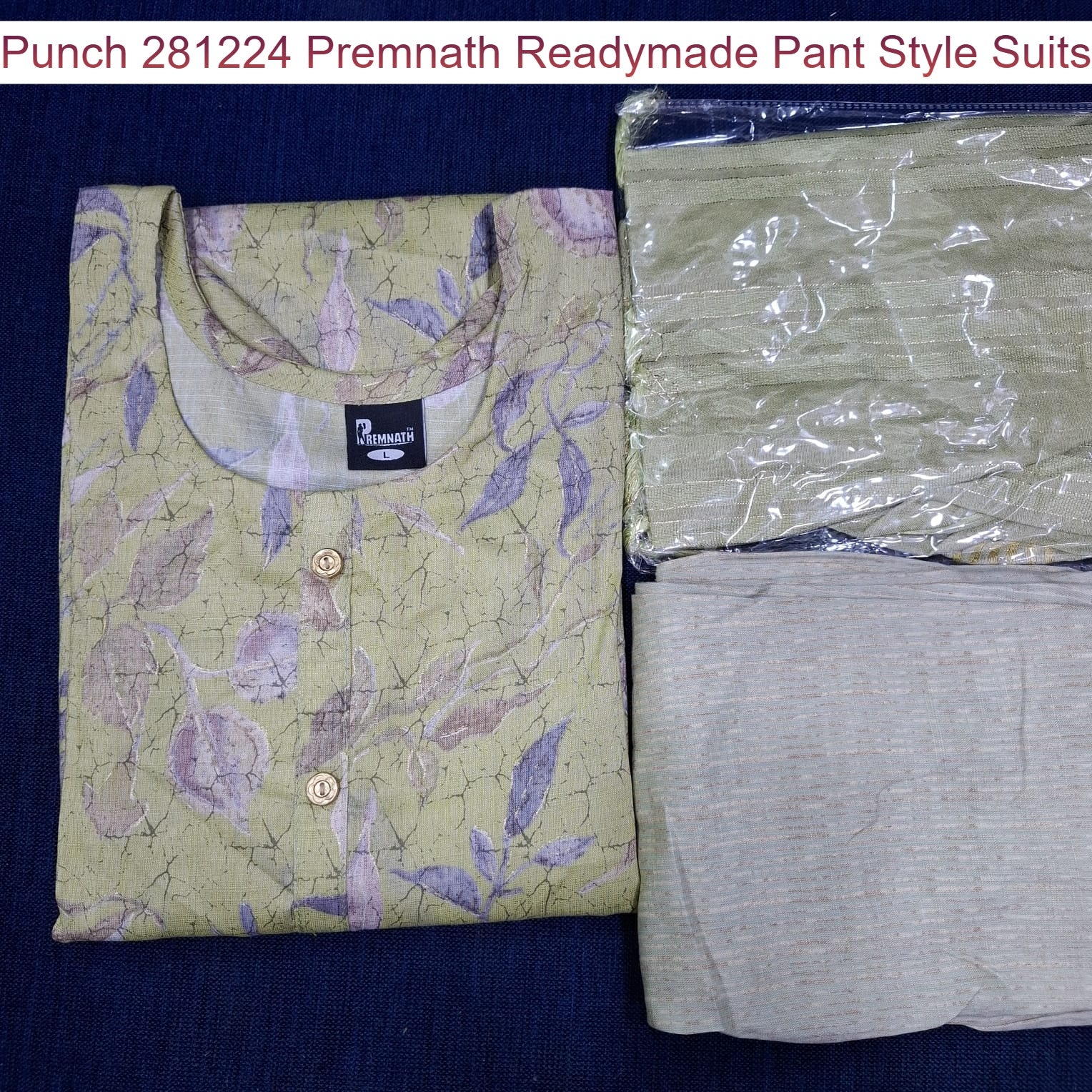 Punch 281224 Premnath Rayon Capsule Readymade Pant Style Suits Manufacturer