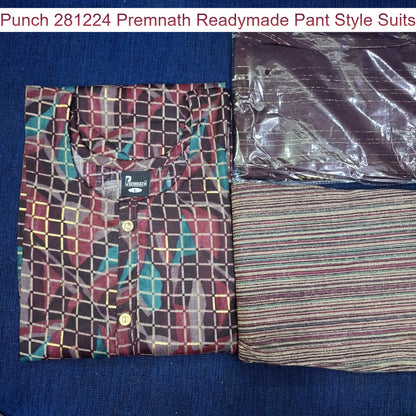 Punch 281224 Premnath Rayon Capsule Readymade Pant Style Suits Manufacturer