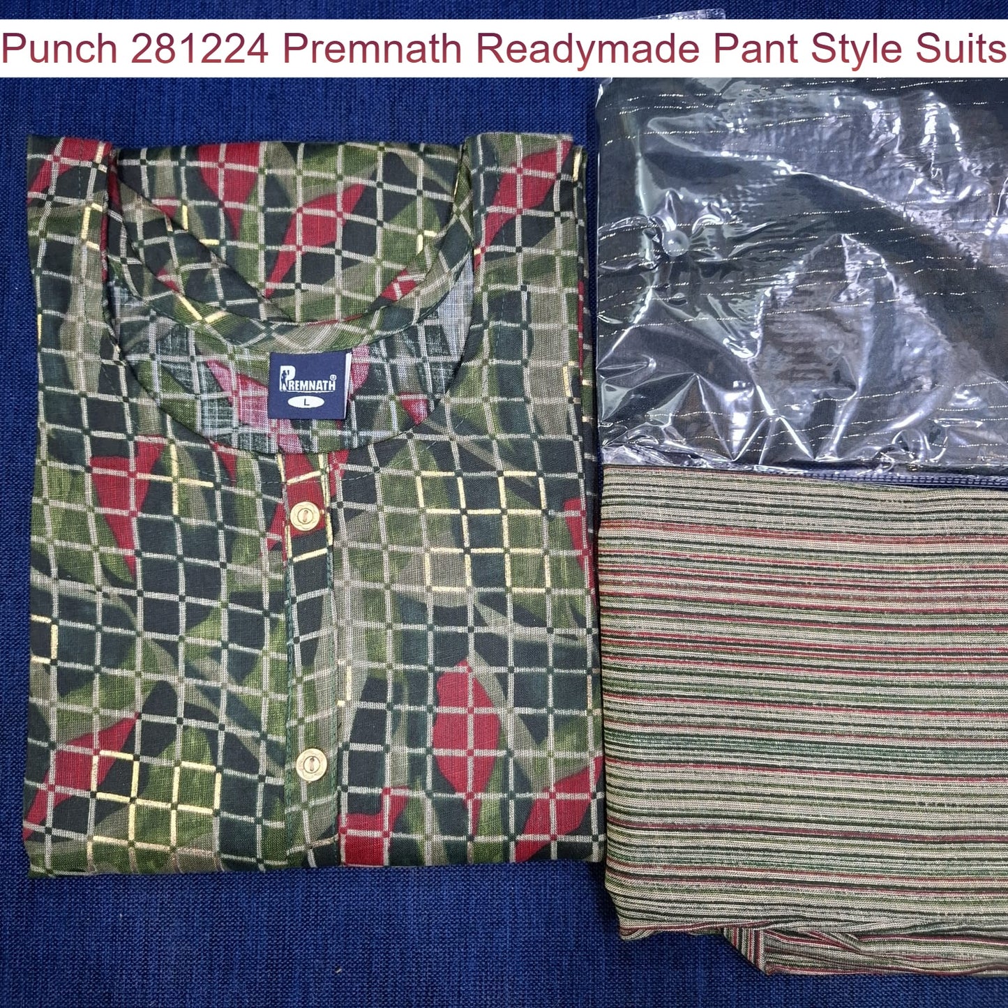 Punch 281224 Premnath Rayon Capsule Readymade Pant Style Suits Manufacturer