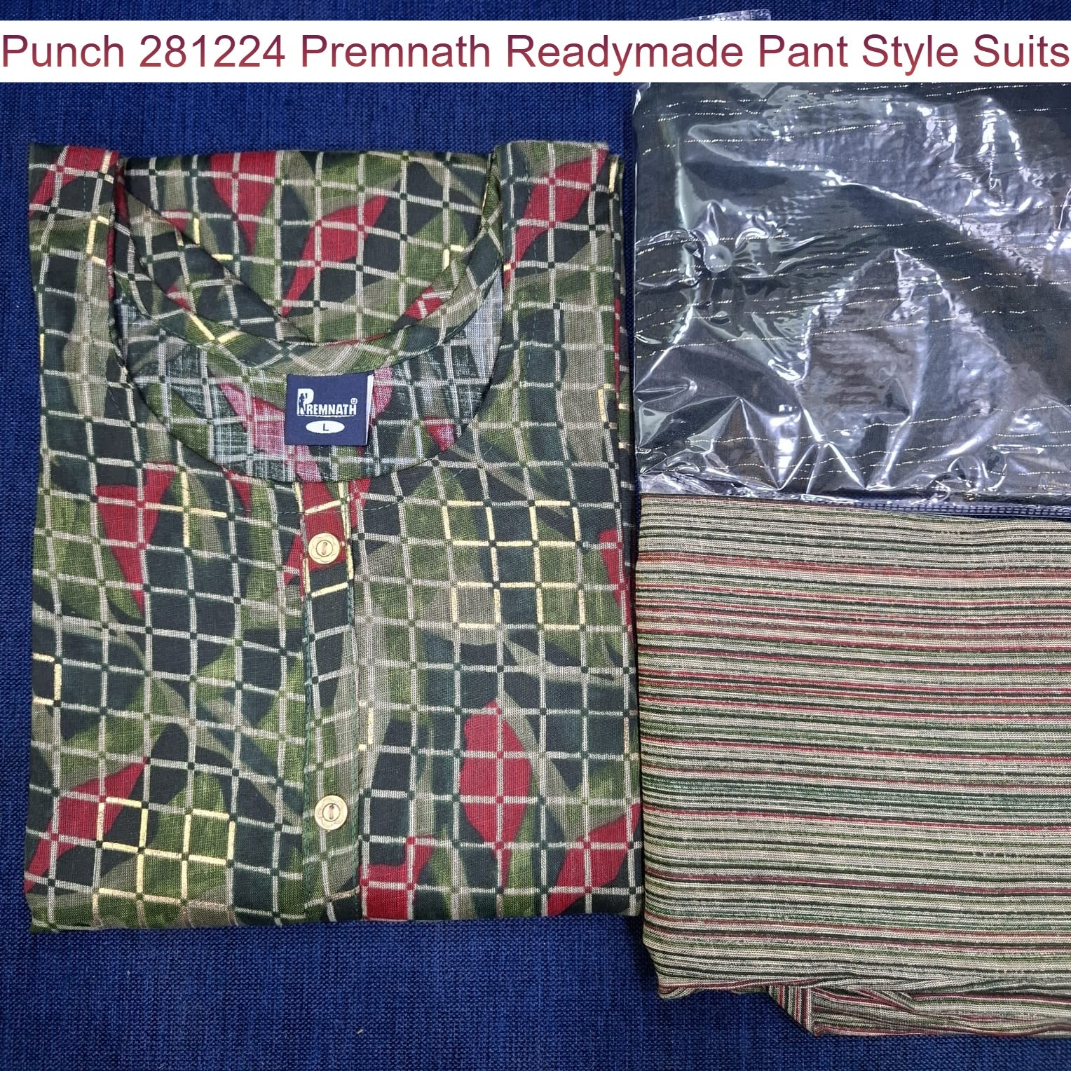 Punch 281224 Premnath Rayon Capsule Readymade Pant Style Suits Manufacturer