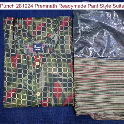 Punch 281224 Premnath Rayon Capsule Readymade Pant Style Suits Manufacturer