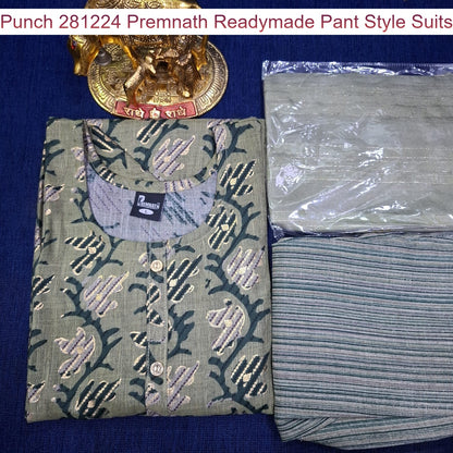 Punch 281224 Premnath Rayon Capsule Readymade Pant Style Suits Manufacturer
