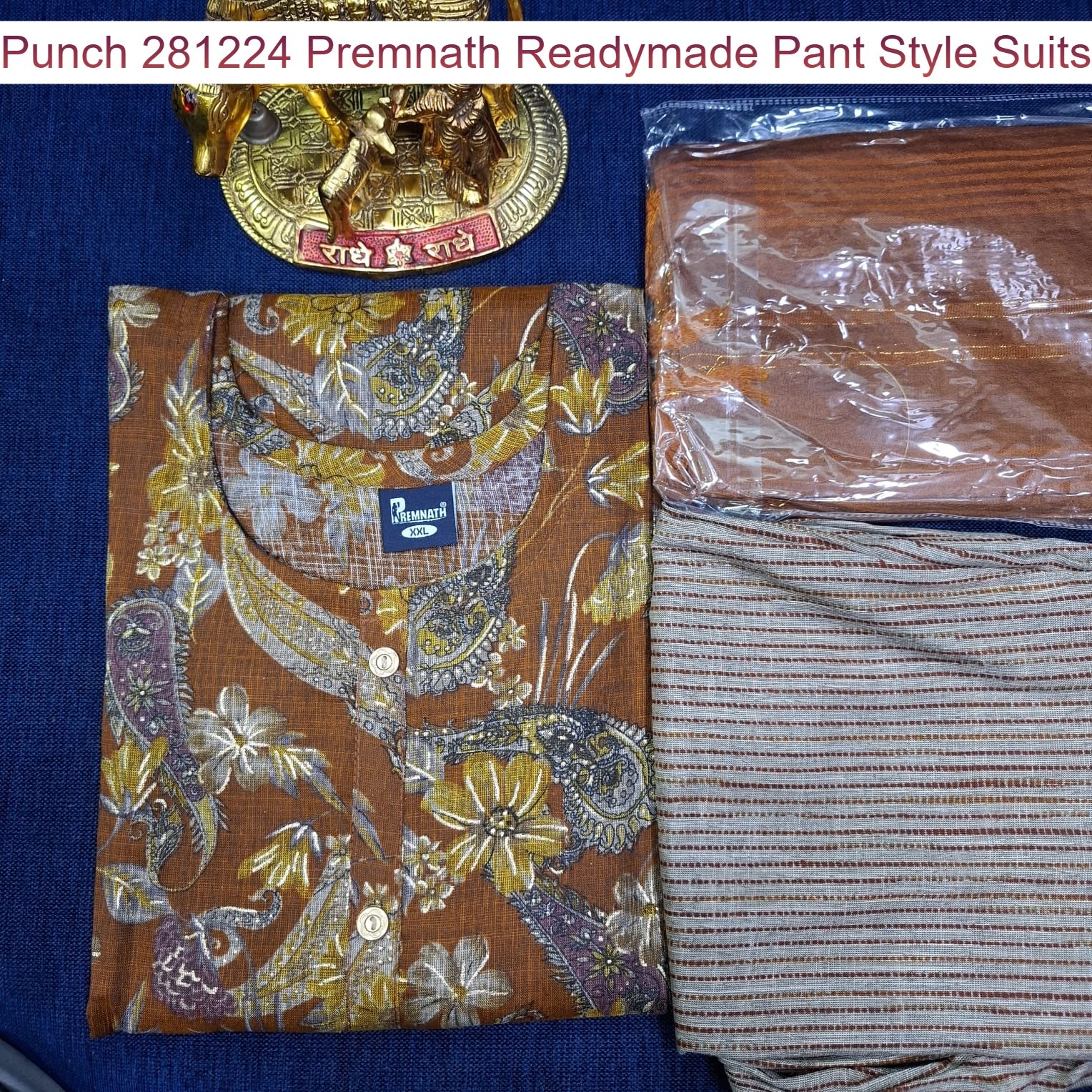 Punch 281224 Premnath Rayon Capsule Readymade Pant Style Suits Manufacturer