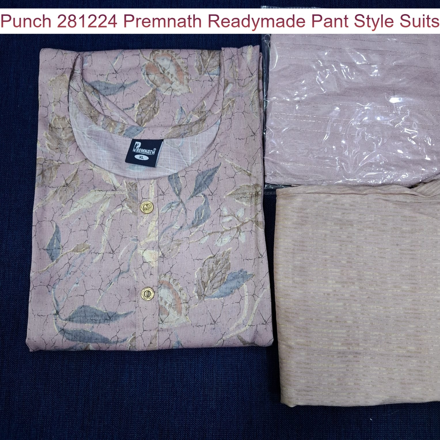 Punch 281224 Premnath Rayon Capsule Readymade Pant Style Suits Manufacturer