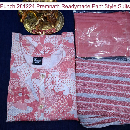 Punch 281224 Premnath Rayon Capsule Readymade Pant Style Suits Manufacturer