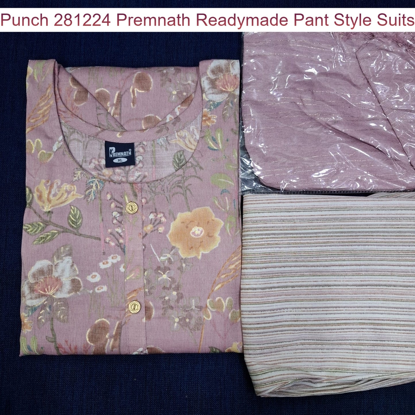 Punch 281224 Premnath Rayon Capsule Readymade Pant Style Suits Manufacturer