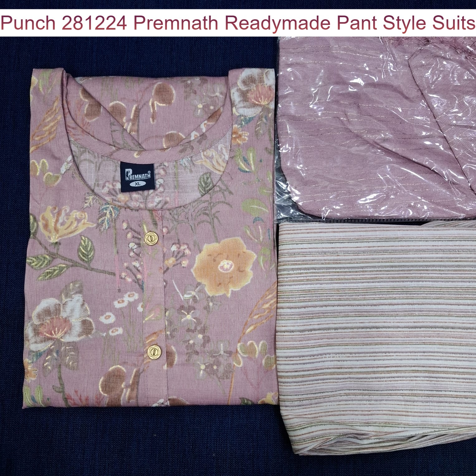 Punch 281224 Premnath Rayon Capsule Readymade Pant Style Suits Manufacturer