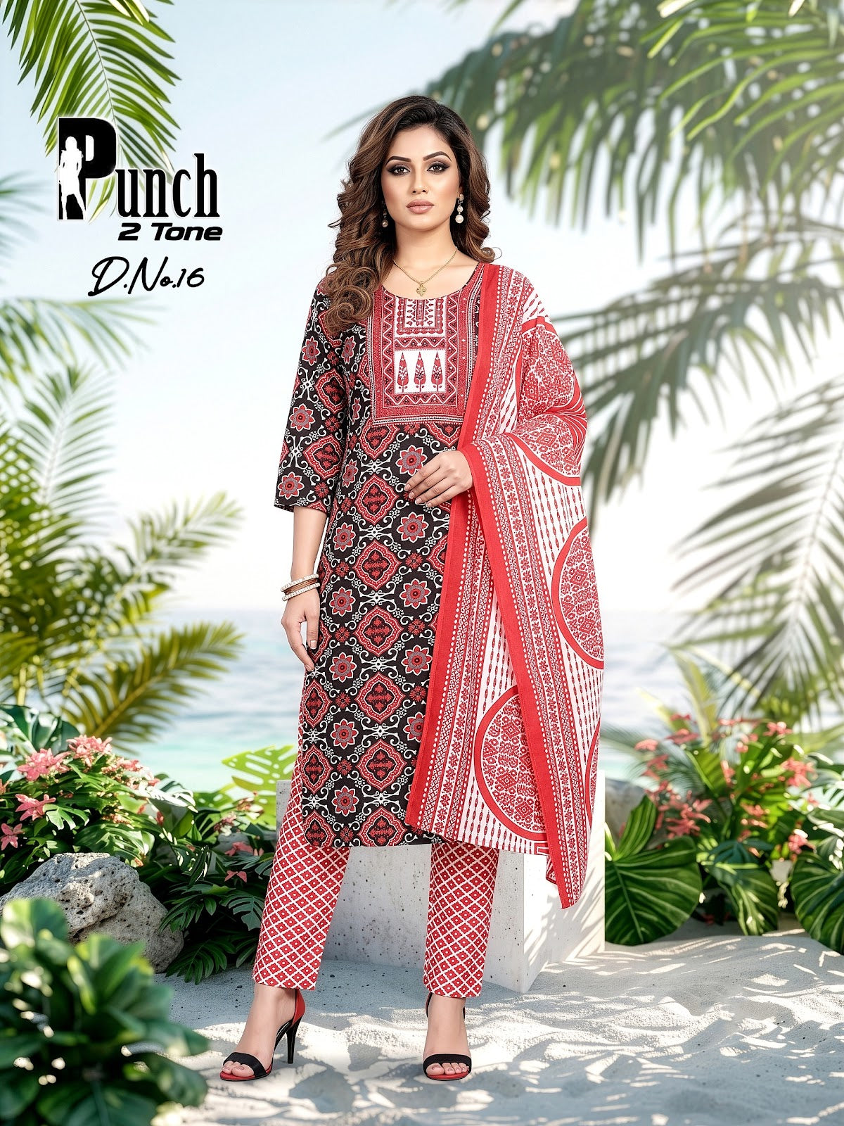 Punch 2 Tone Prmnt Cotton Readymade Pant Style Suits Wholesaler Gujarat