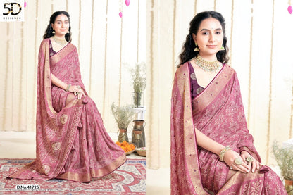 Punita 5D Designer Soft Moss Sarees Wholesaler