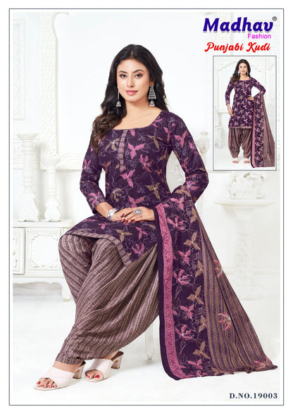 Punjabi Kudi Vol 19 Madhav Fashion Cotton Dress Material Wholesale Rate