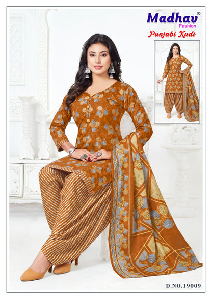 Punjabi Kudi Vol 19 Madhav Fashion Readymade Cotton Patiyala Suits Wholesale Price