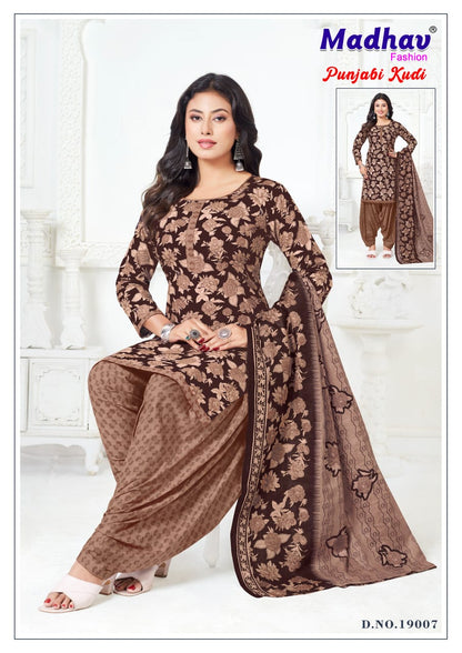 Punjabi Kudi Vol 19 Madhav Fashion Readymade Cotton Patiyala Suits Wholesale Price