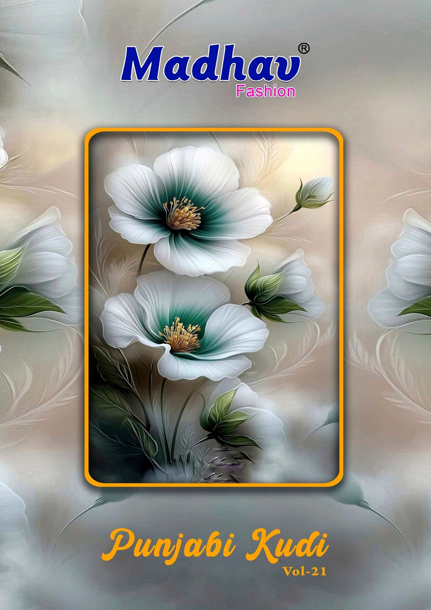 Punjabi Kudi Vol 21 Madhav Fashion Cotton Dress Material Manufacturer India