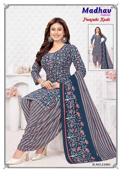 Punjabi Kudi Vol 21 Madhav Fashion Cotton Dress Material Manufacturer India