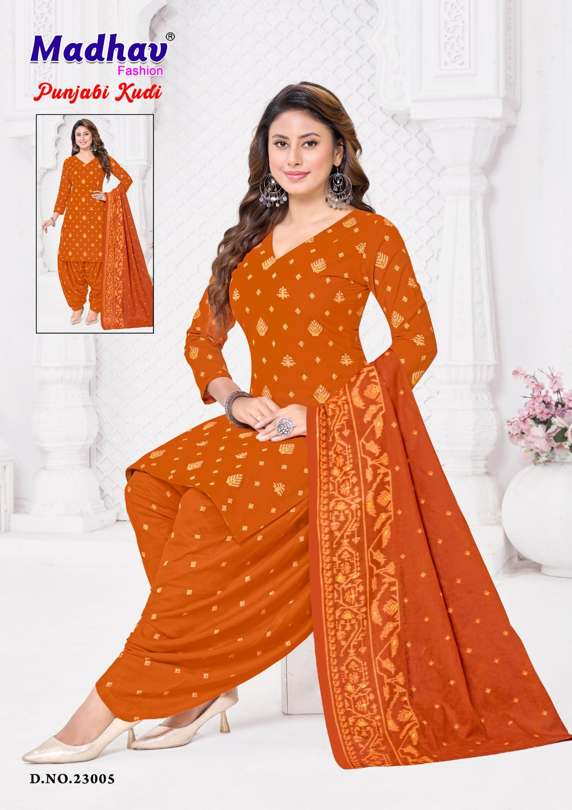 Punjabi Kudi Vol 23 Madhav Fashion Cotton Dress Material Exporter India