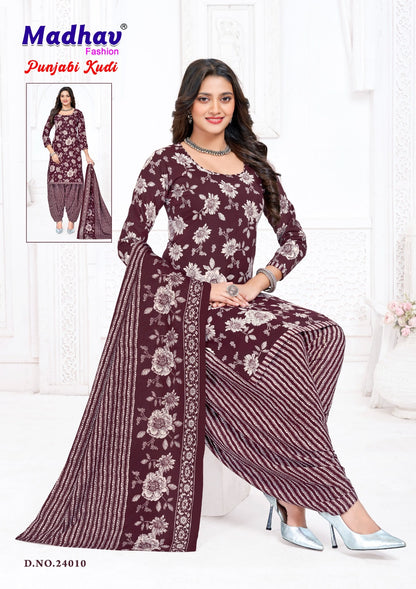 Punjabi Kudi Vol 24 Madhav Fashion Cotton Dress Material Manufacturer Gujarat