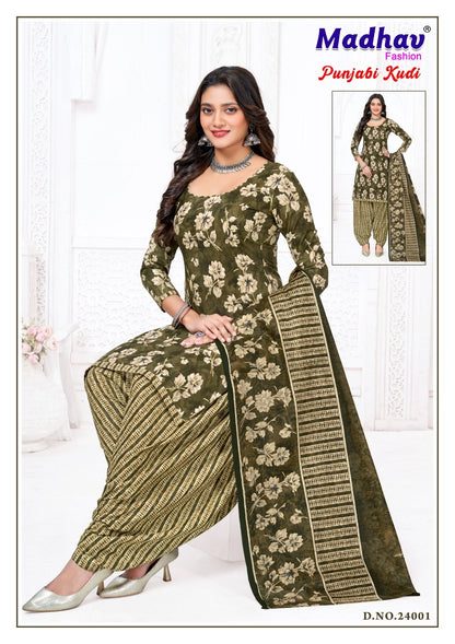 Punjabi Kudi Vol 24 Madhav Fashion Cotton Dress Material Manufacturer Gujarat