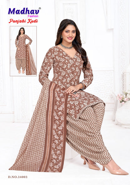 Punjabi Kudi Vol 24 Madhav Fashion Cotton Dress Material Manufacturer Gujarat