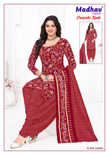 Punjabi Kudi Vol 24 Madhav Fashion Cotton Dress Material Manufacturer Gujarat