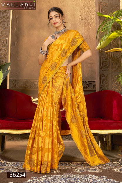 Purakshi Vol 3 Vallabhi Prints Brasso Sarees Manufacturer India