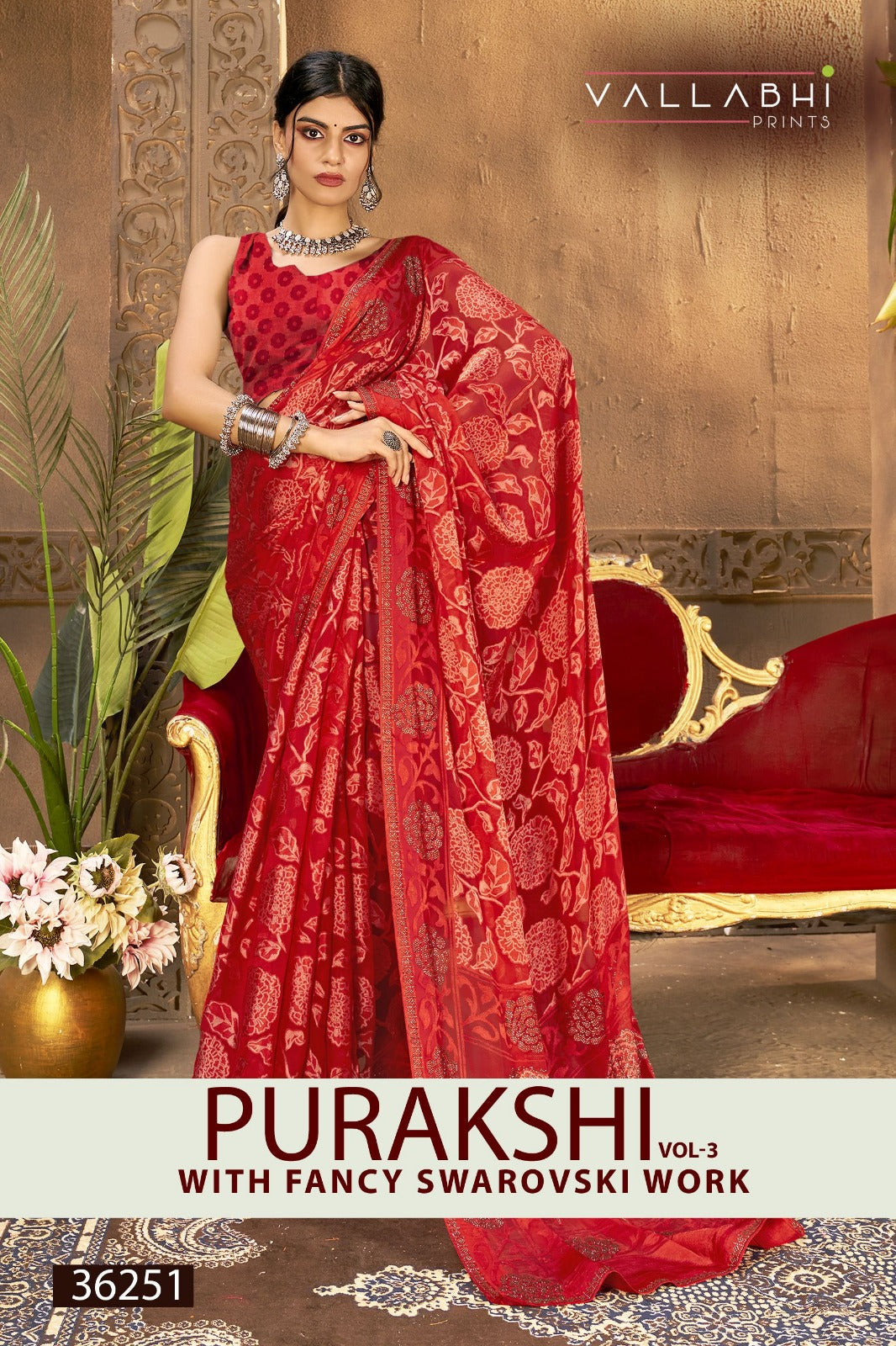Purakshi Vol 3 Vallabhi Prints Brasso Sarees Manufacturer India