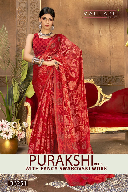 Purakshi Vol 3 Vallabhi Prints Brasso Sarees Manufacturer India
