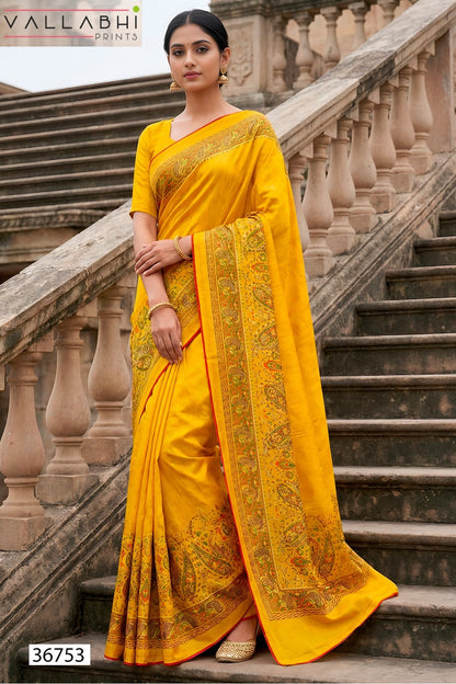 Purakshi Vol 5 Vallabhi Prints Brasso Sarees Exporter Gujarat