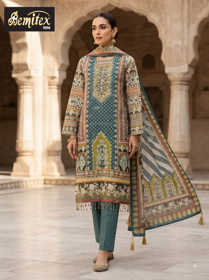 Pure Chinon 2408 Bemitex Pakistani Readymade Suits Wholesaler Ahmedabad