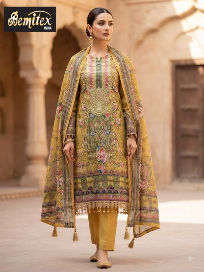 Pure Chinon 2408 Bemitex Pakistani Readymade Suits Wholesaler Ahmedabad