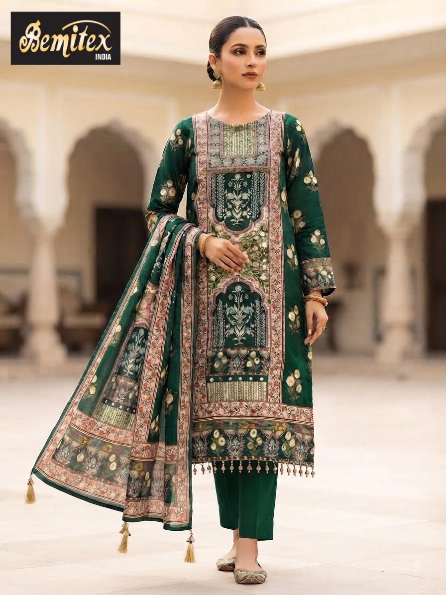 Pure Chinon 2408 Bemitex Pakistani Readymade Suits Wholesaler Ahmedabad