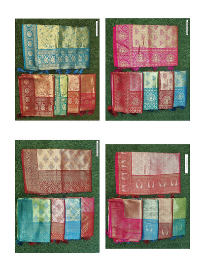 Pure Gold Silk Saroj Sarees Exporter Gujarat