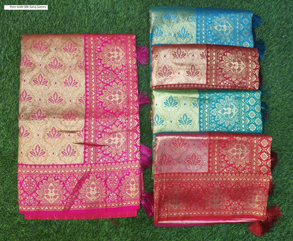 Pure Gold Silk Saroj Sarees Exporter Gujarat