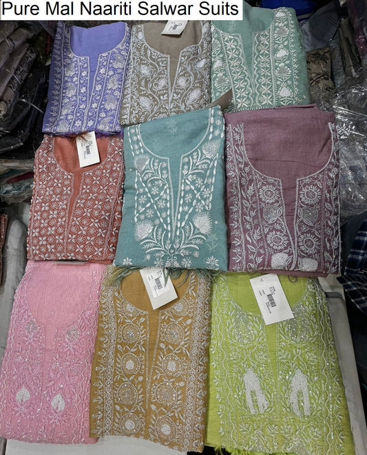Pure Mal Naariti Salwar Suits Supplier Gujarat