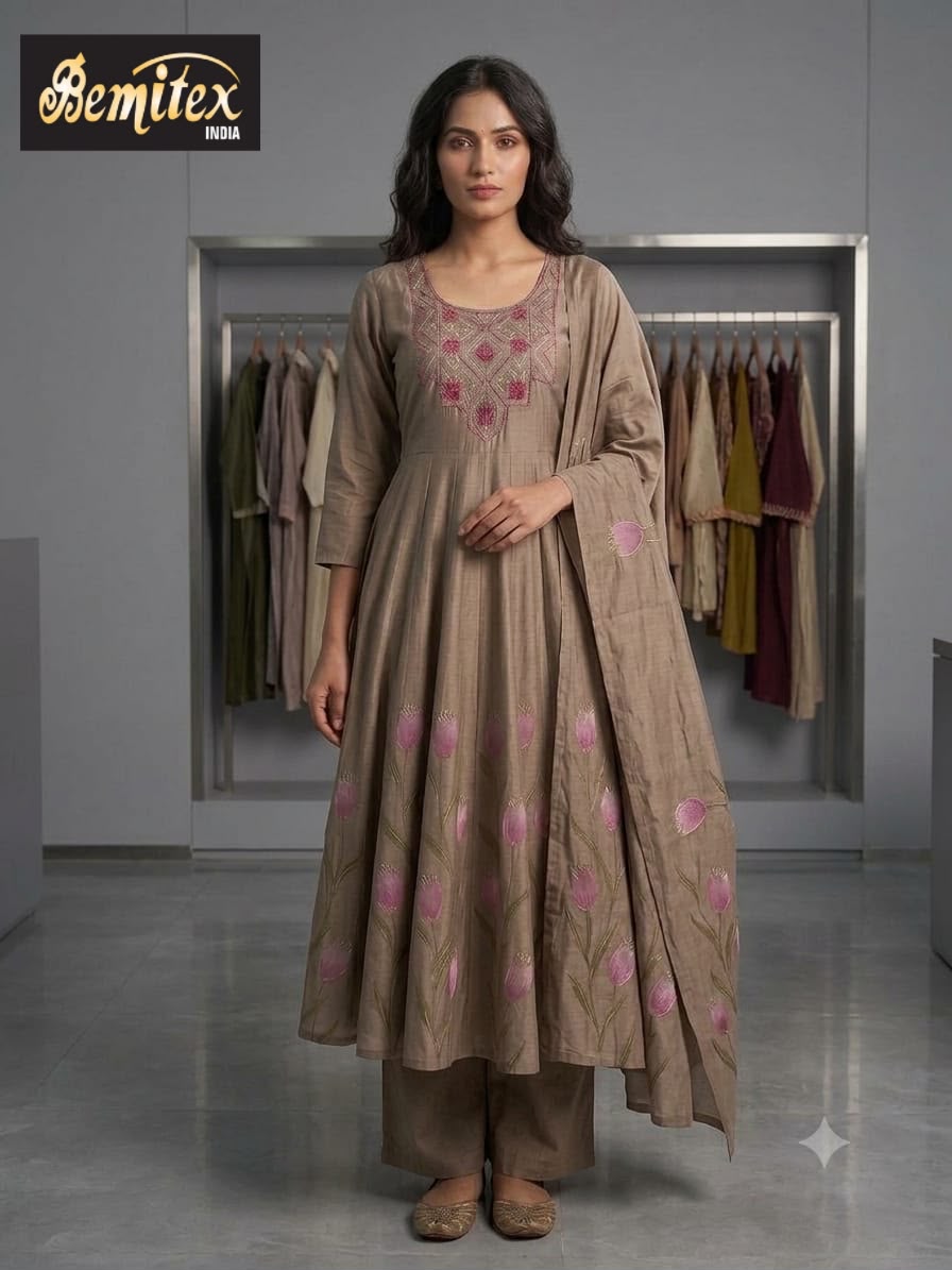 Pure Roman 1508 Bemitex Readymade Anarkali Suits Exporter Ahmedabad