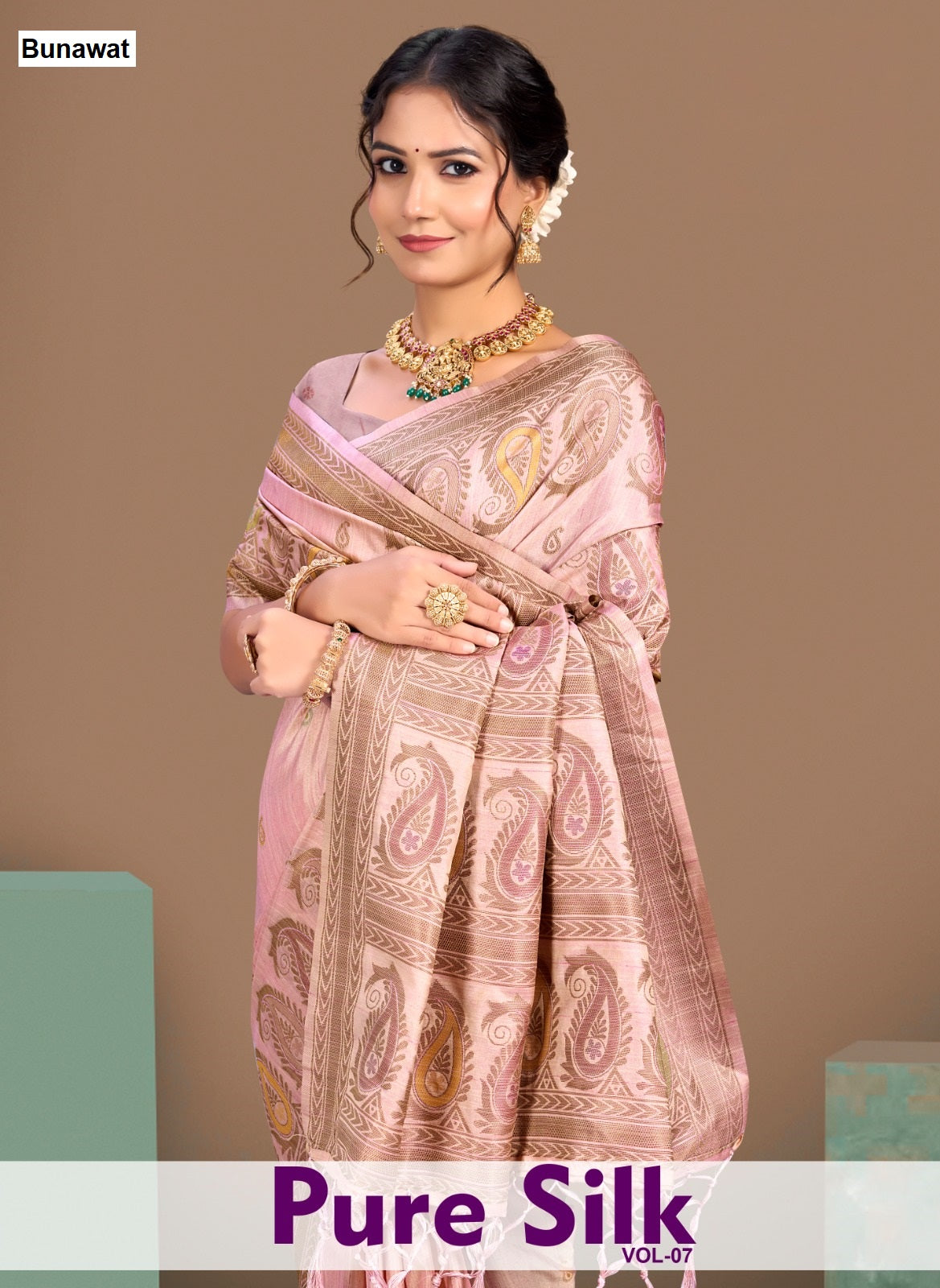 Pure Silk Vol 7 Bunawat Sarees Wholesale Price