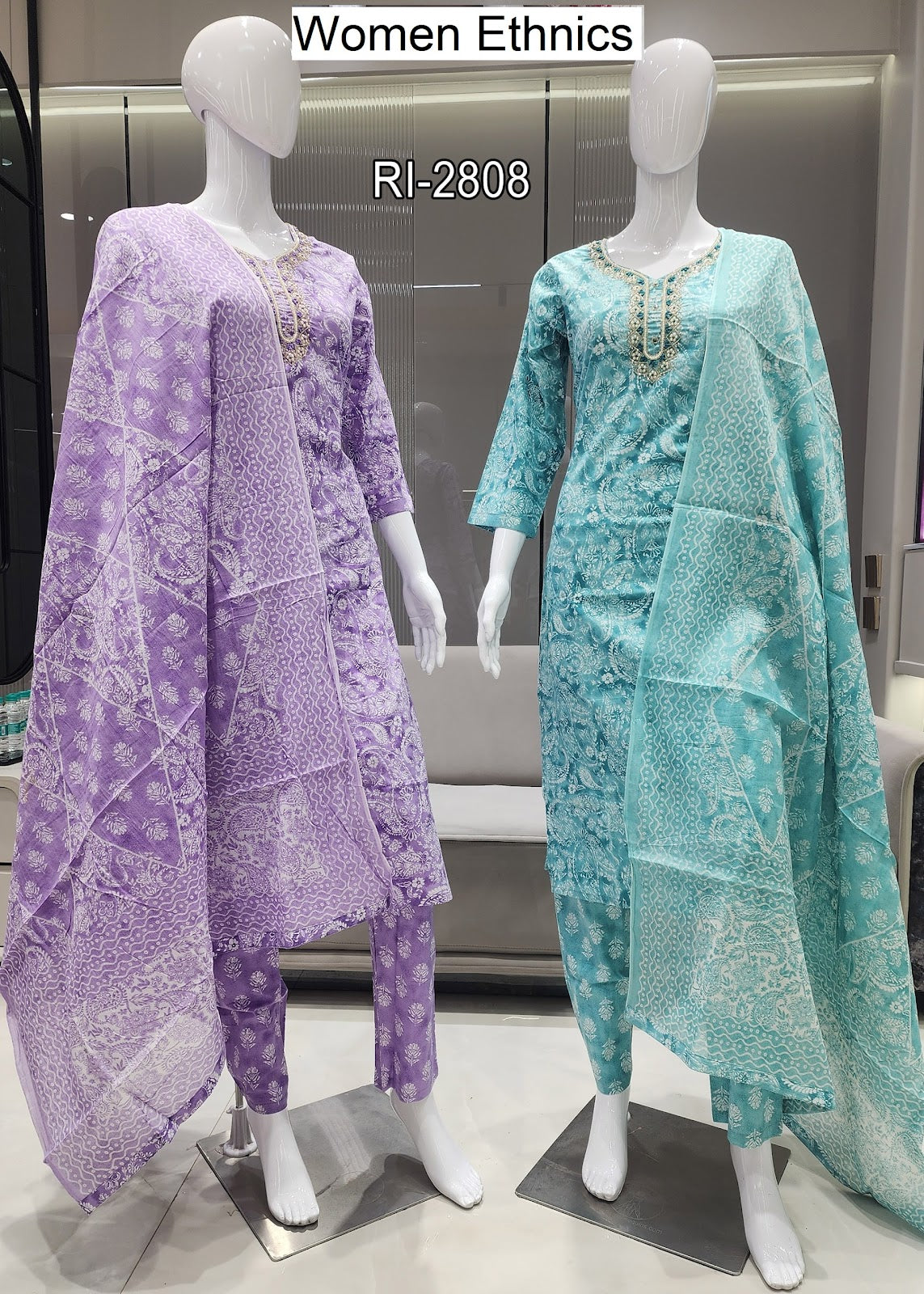 Pure Soft Cotton  2205 Women Ethnics Readymade Pant Style Suits Wholesale Rate