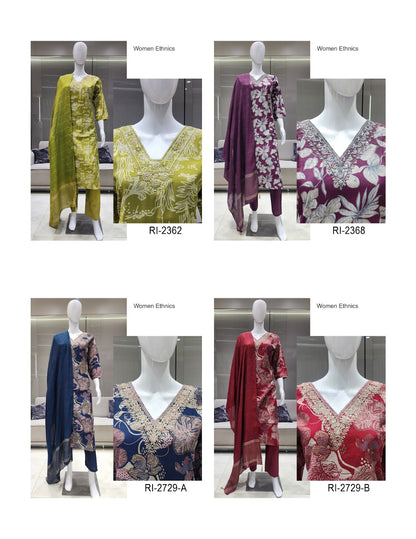 Pure Vertican 2205 Women Ethnics Readymade Pant Style Suits Wholesaler