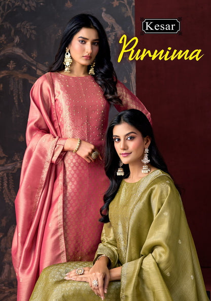Purnima Kesar Viscose Karachi Salwar Suits Manufacturer Ahmedabad