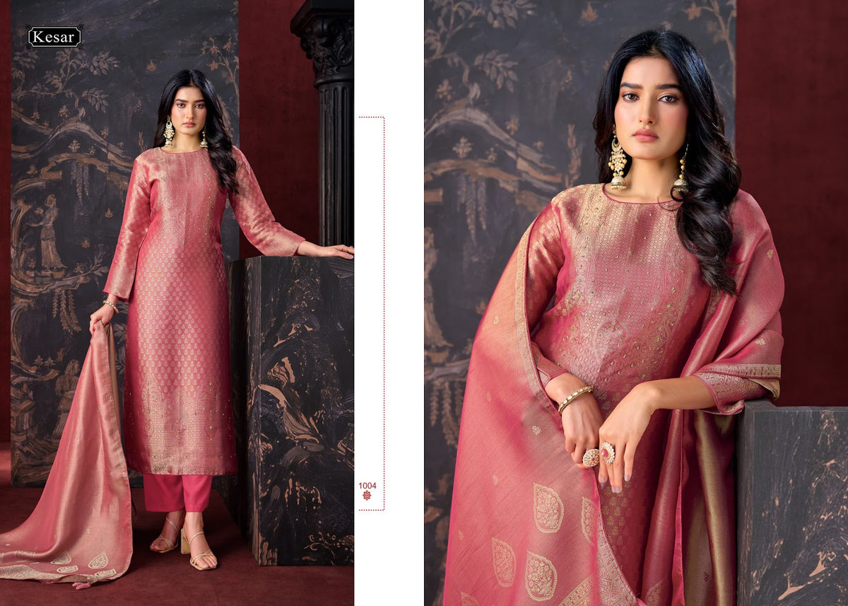 Purnima Kesar Viscose Karachi Salwar Suits Manufacturer Ahmedabad