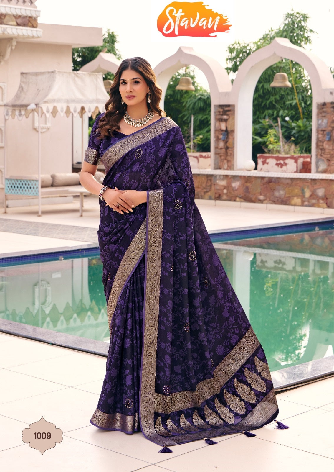 Purnima Stavan Moss Sarees Manufacturer