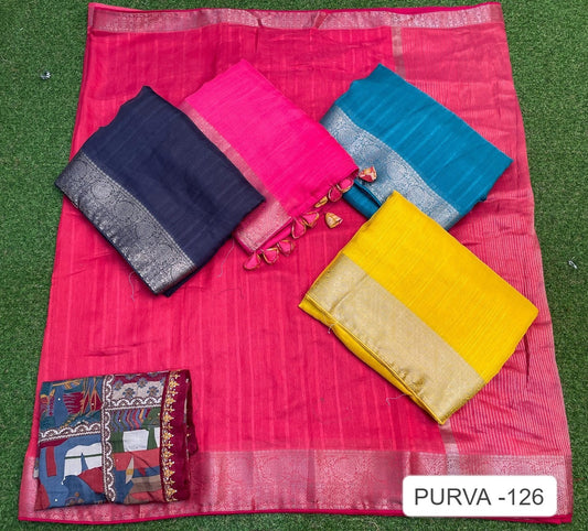 Purva 126 Kalpveli Mono Sarees Supplier Ahmedabad