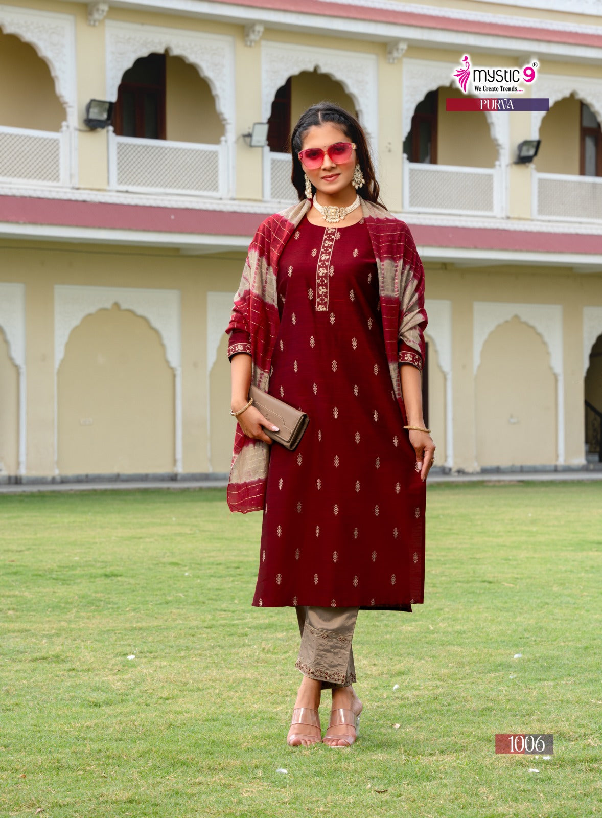 Purva Vol 1 Mystic 9 Banglori Silk Readymade Pant Style Suits Wholesale Price