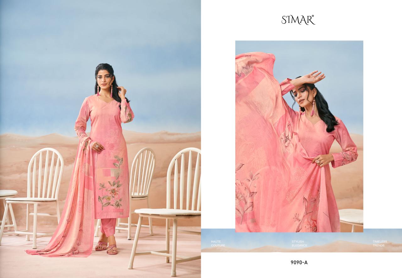 Purvai Simar Lawn Cotton Pant Style Suits Manufacturer Ahmedabad