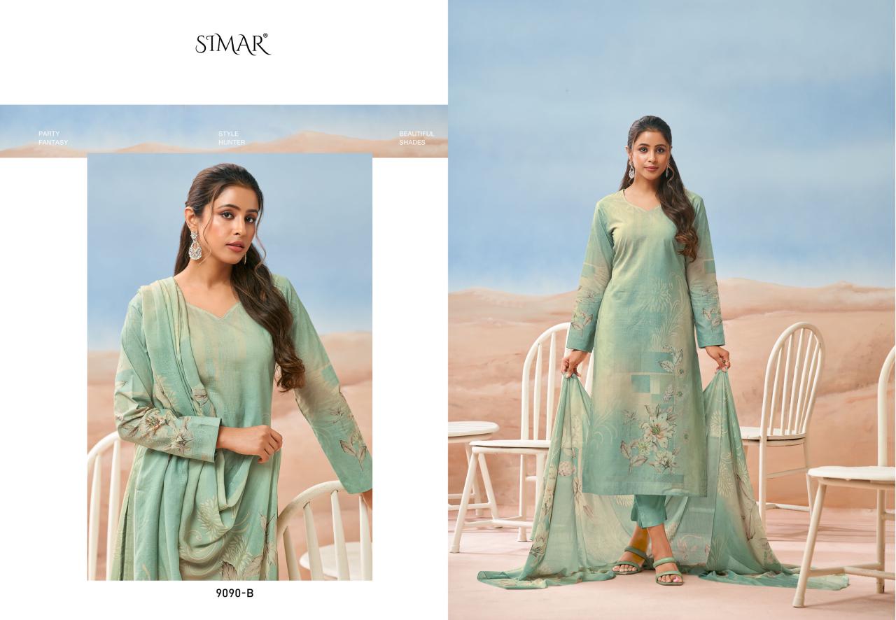 Purvai Simar Lawn Cotton Pant Style Suits Manufacturer Ahmedabad